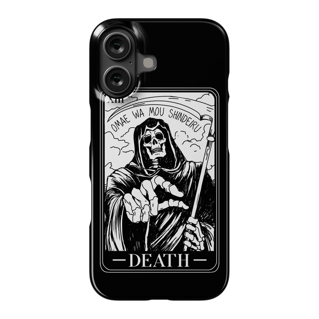 Omae Wa Mou Shindeiru Death Tarot Card Phone Case