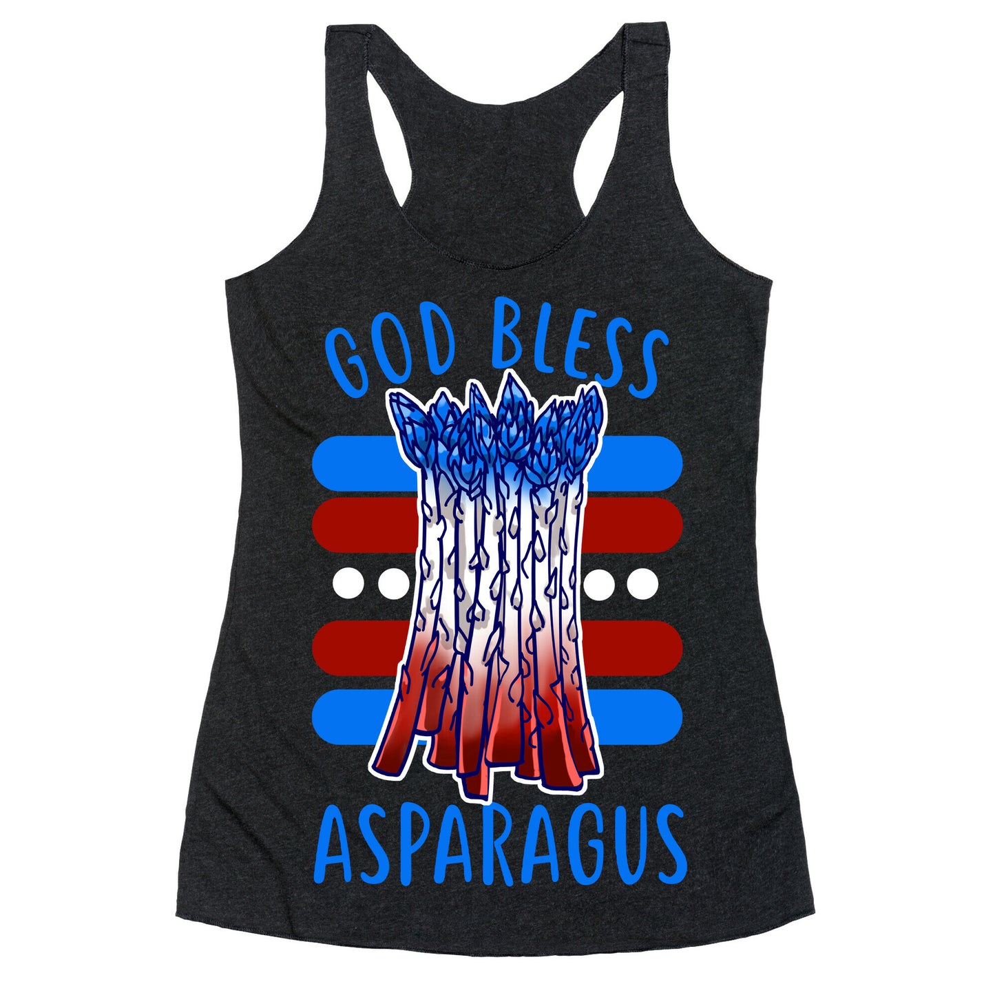 God Bless Asparagus Racerback Tank