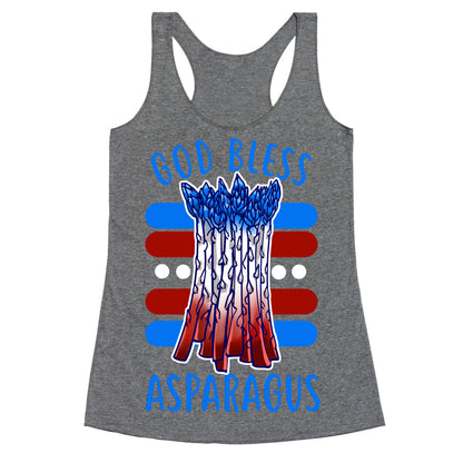 God Bless Asparagus Racerback Tank