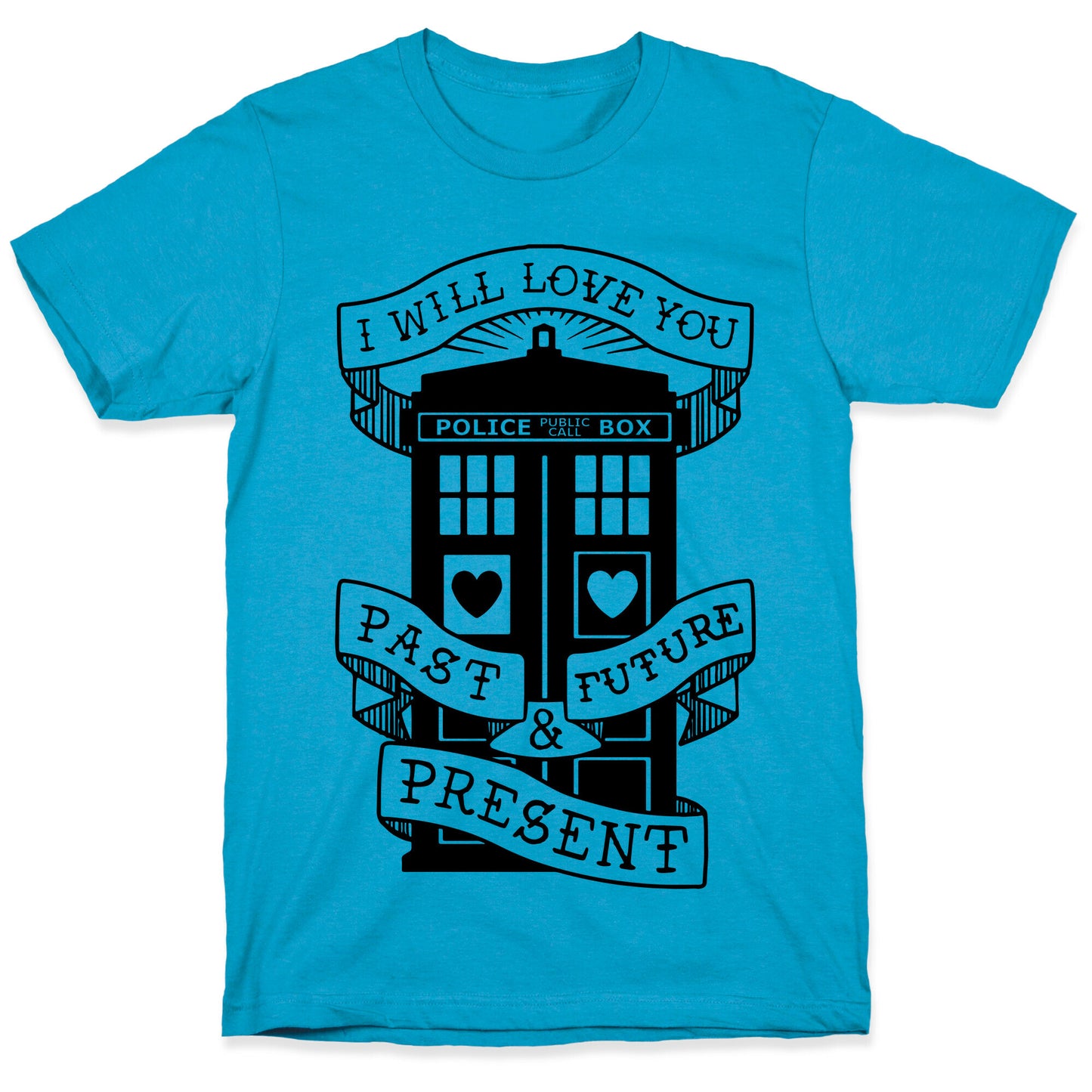 Doctor Who Love Past Future Present Unisex Triblend Tee