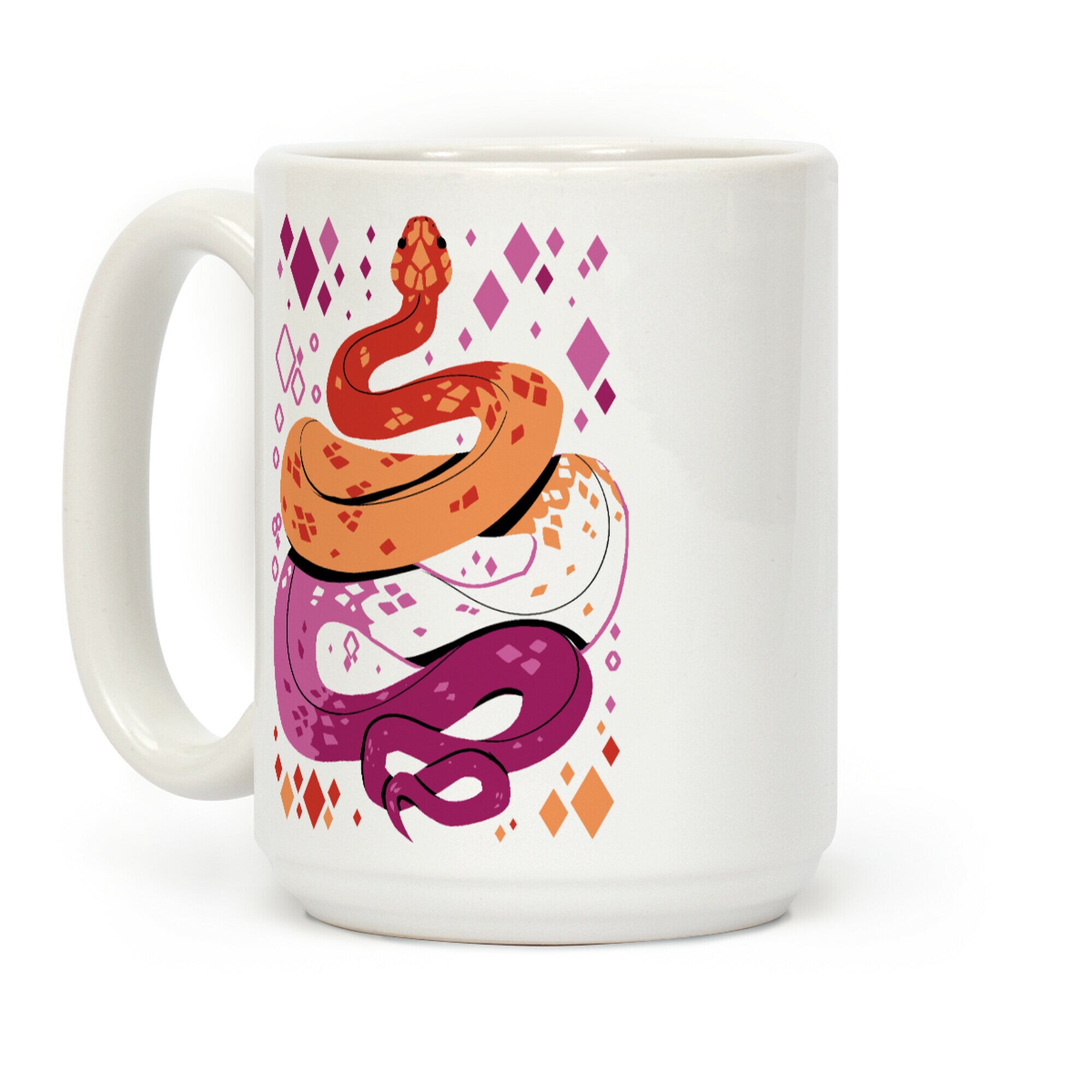Pride Snakes: Lesbian Coffee Mug