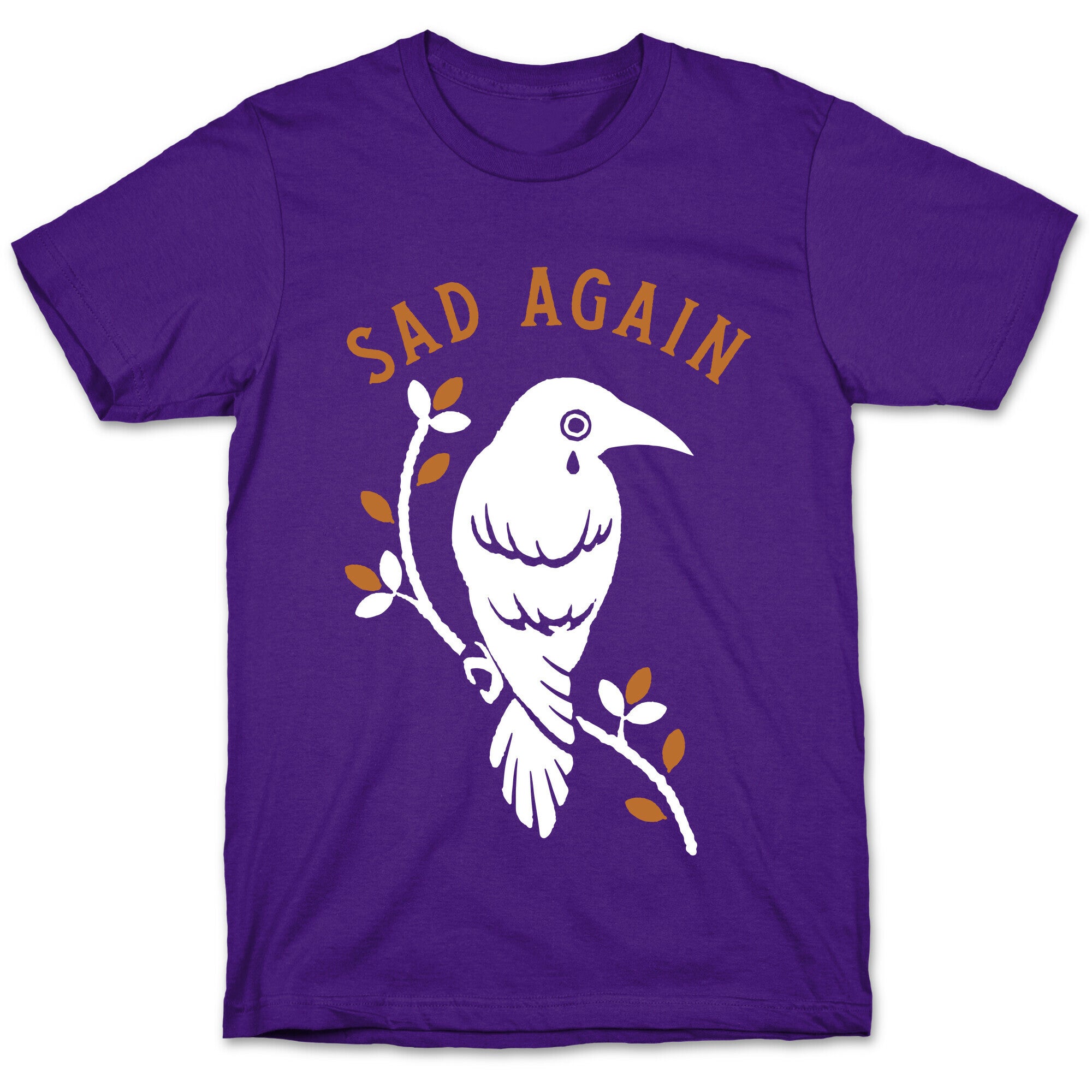 Sad Again Crying Raven T-Shirt
