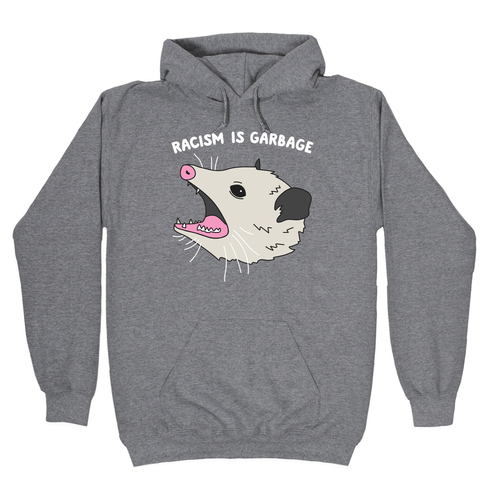 Racism Is Garbage Possum Hoodie