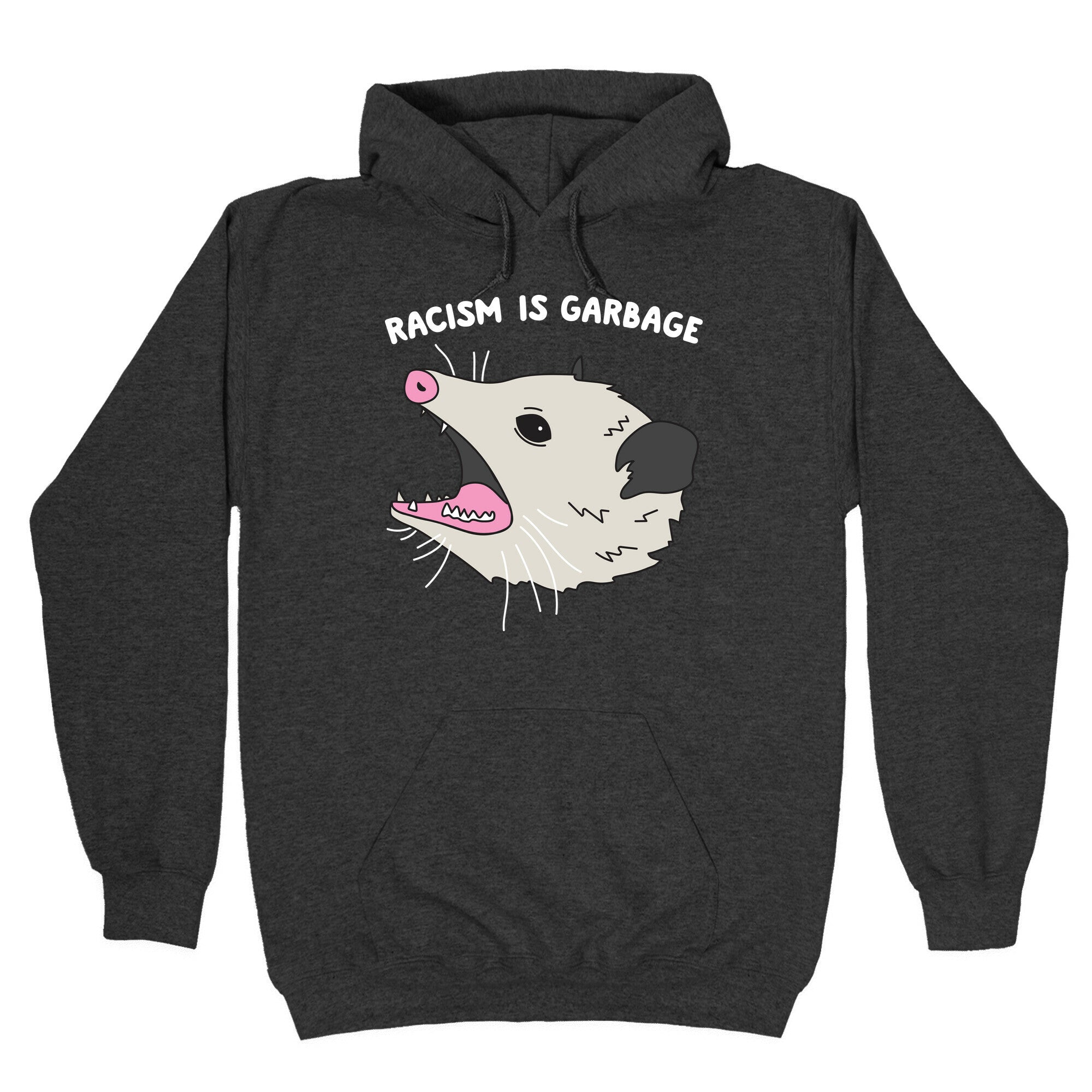 Racism Is Garbage Possum Hoodie