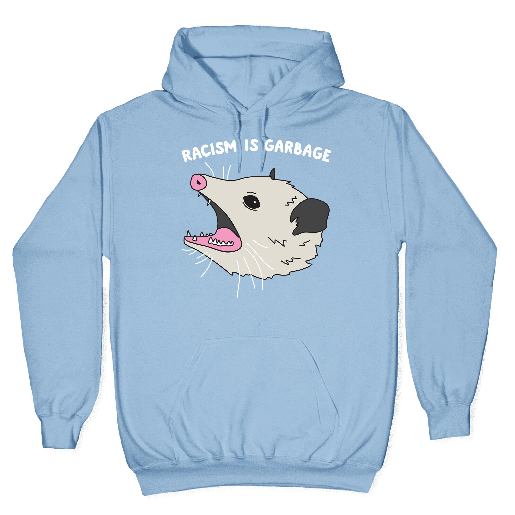 Racism Is Garbage Possum Hoodie