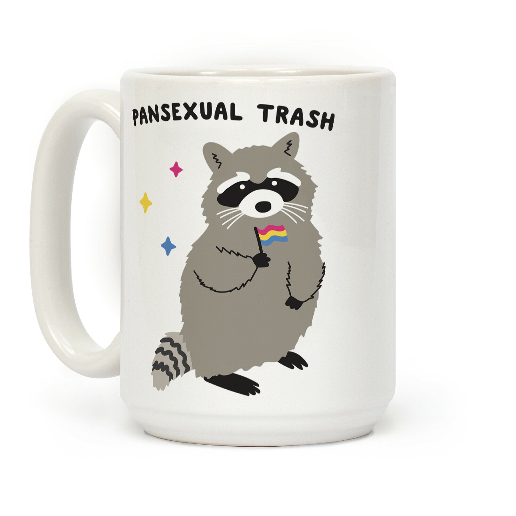 Pansexual Trash Raccoon Coffee Mug