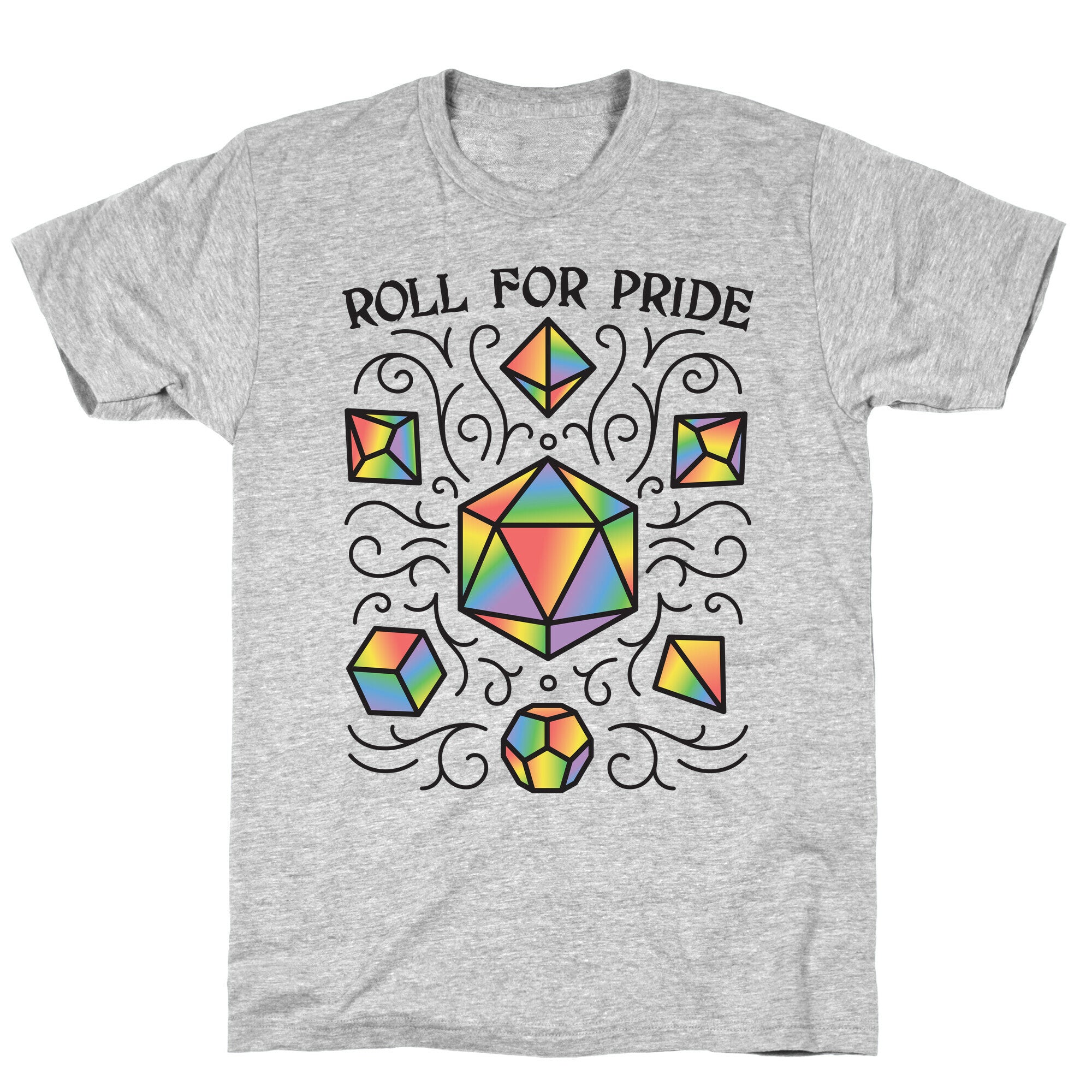 Roll For Pride DnD Dice T-Shirt