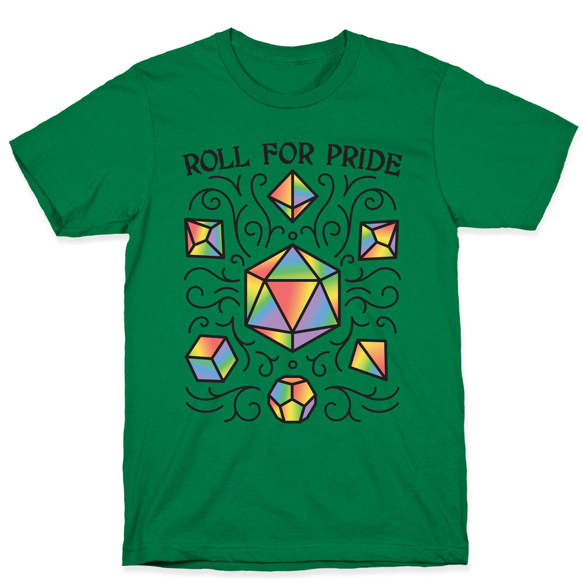 Roll For Pride DnD Dice T-Shirt