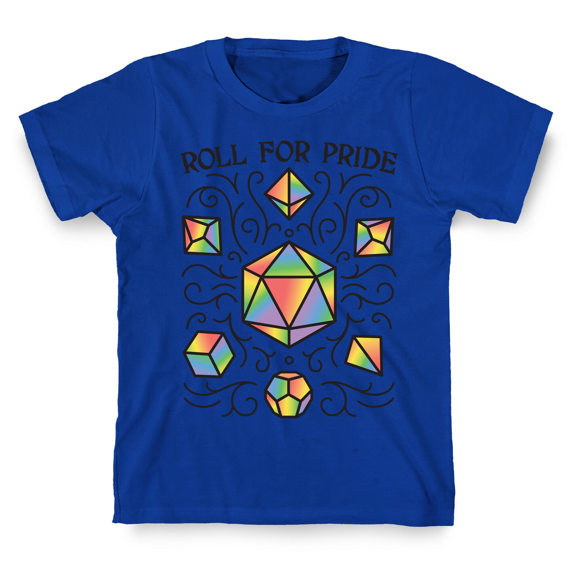 Roll For Pride DnD Dice T-Shirt