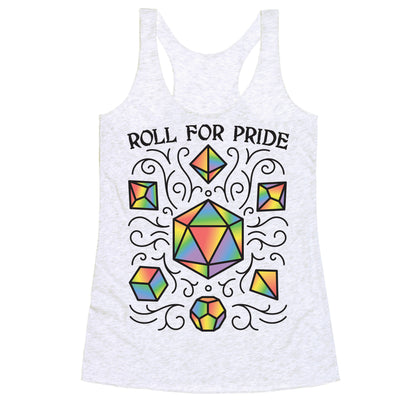 Roll For Pride DnD Dice Racerback Tank