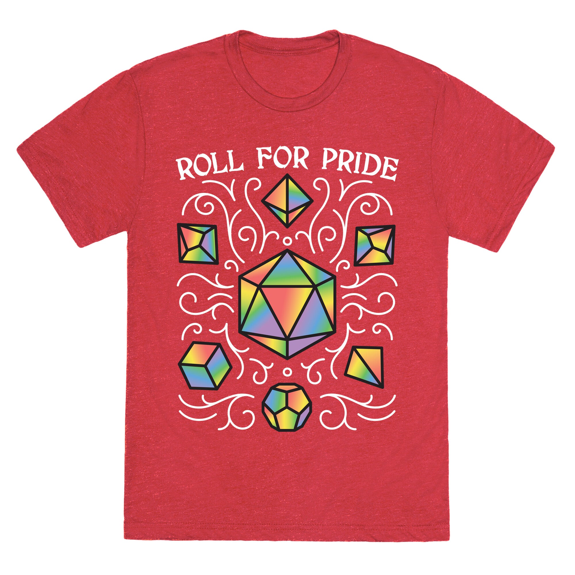 Roll For Pride DnD Dice Unisex Triblend Tee