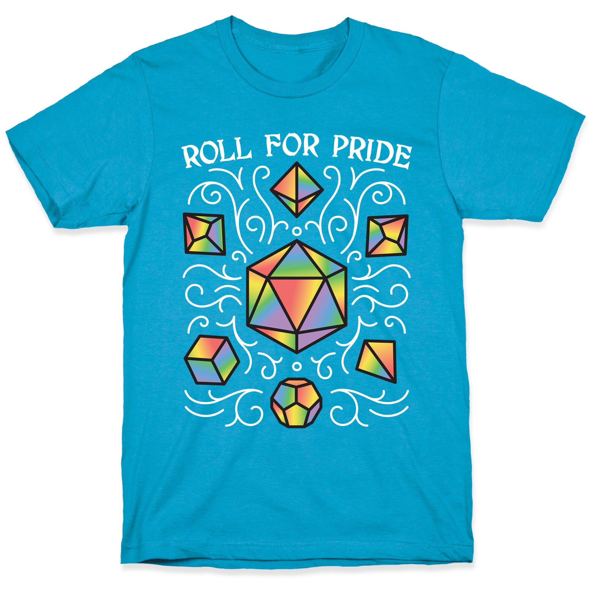 Roll For Pride DnD Dice Unisex Triblend Tee