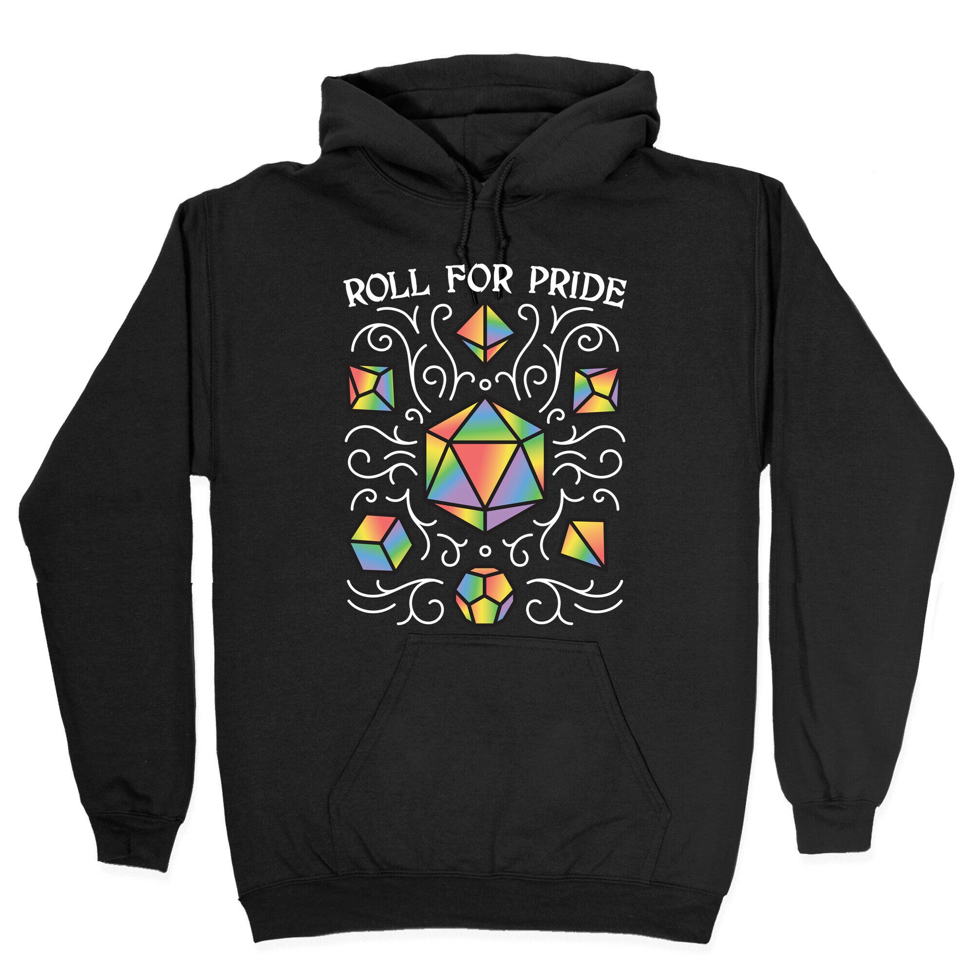Roll For Pride DnD Dice Hoodie