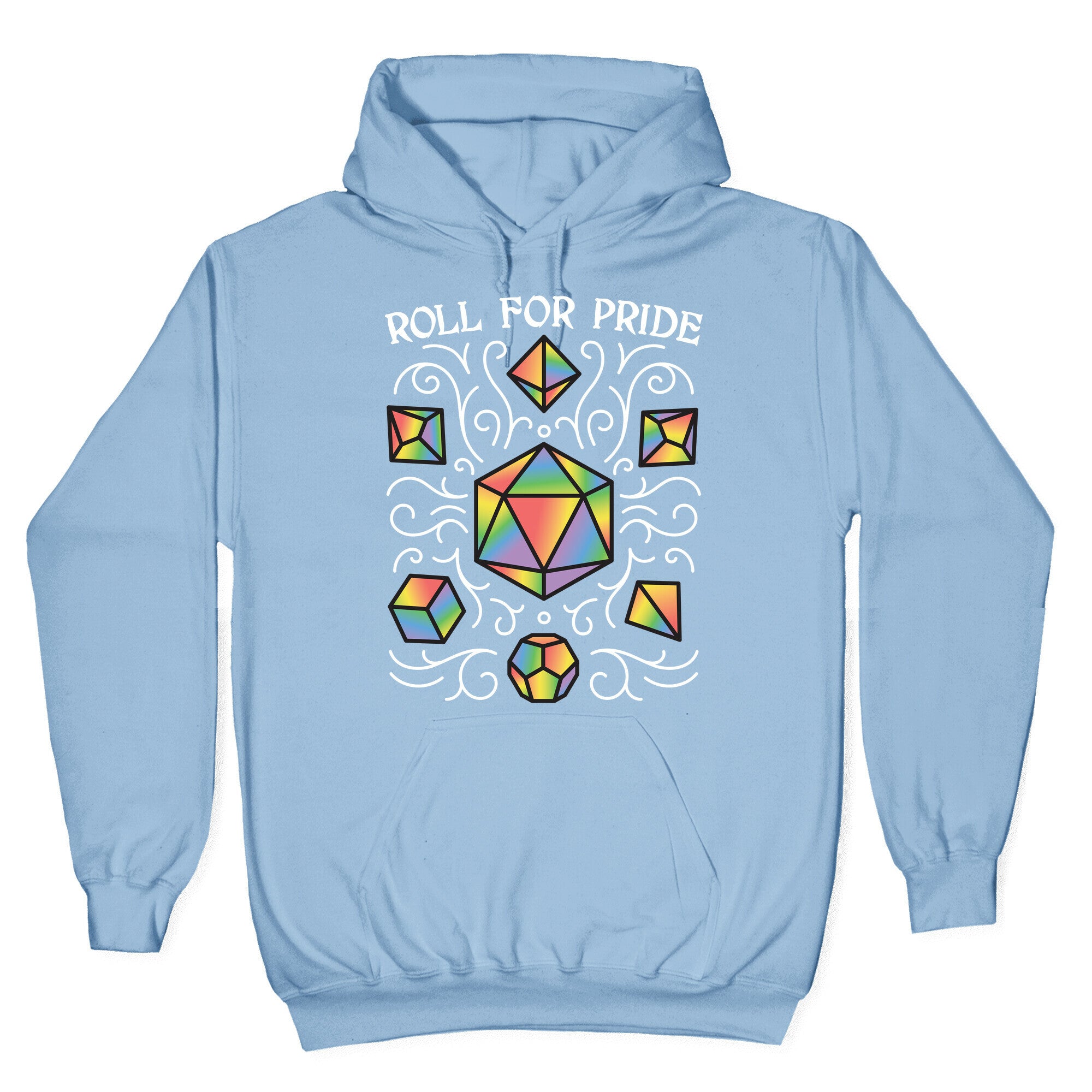 Roll For Pride DnD Dice Hoodie