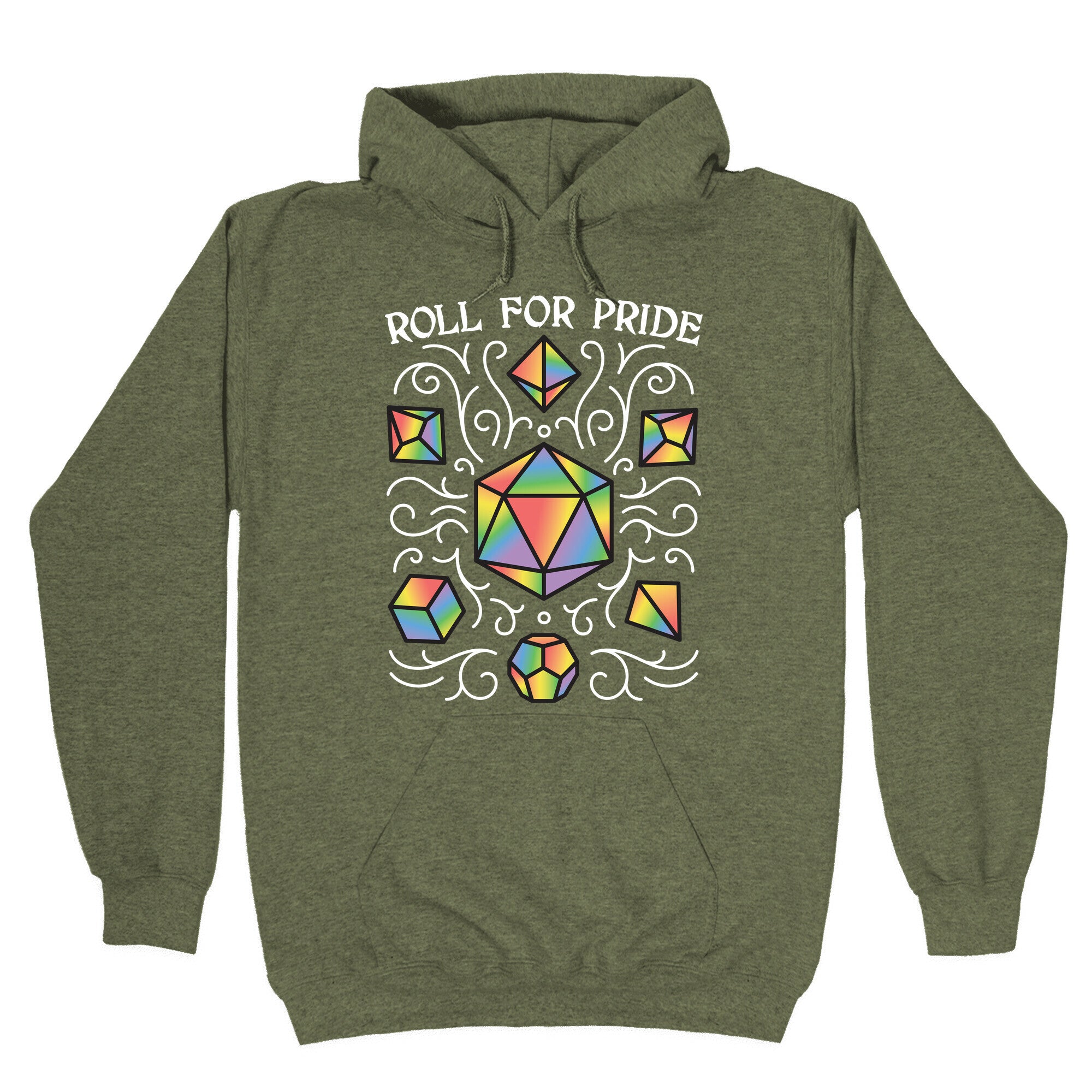 Roll For Pride DnD Dice Hoodie