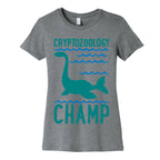Cryptozoology Champ White Print Women's Cotton Tee