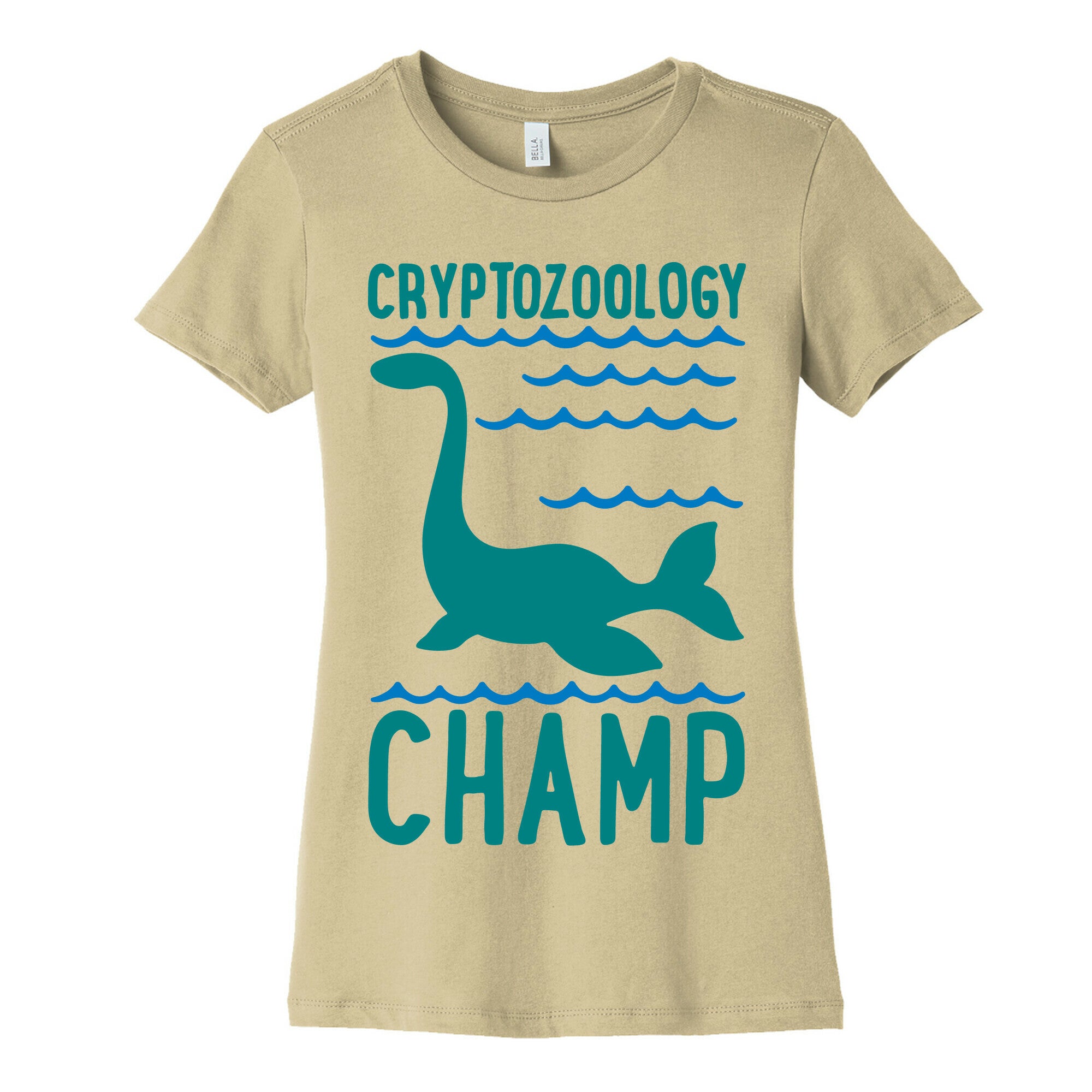 Cryptozoology Champ White Print Women's Cotton Tee