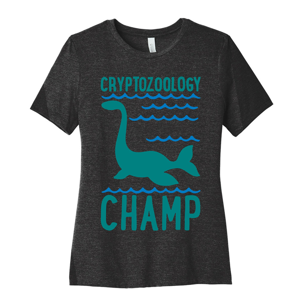 Cryptozoology Champ White Print Women's Cotton Tee