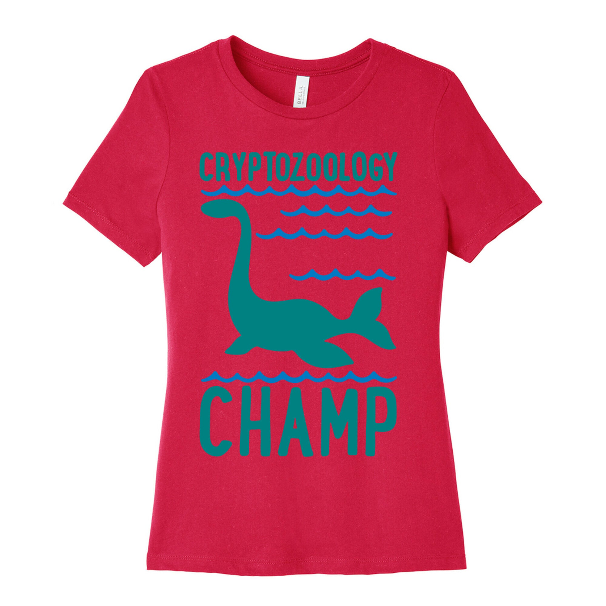 Cryptozoology Champ White Print Women's Cotton Tee