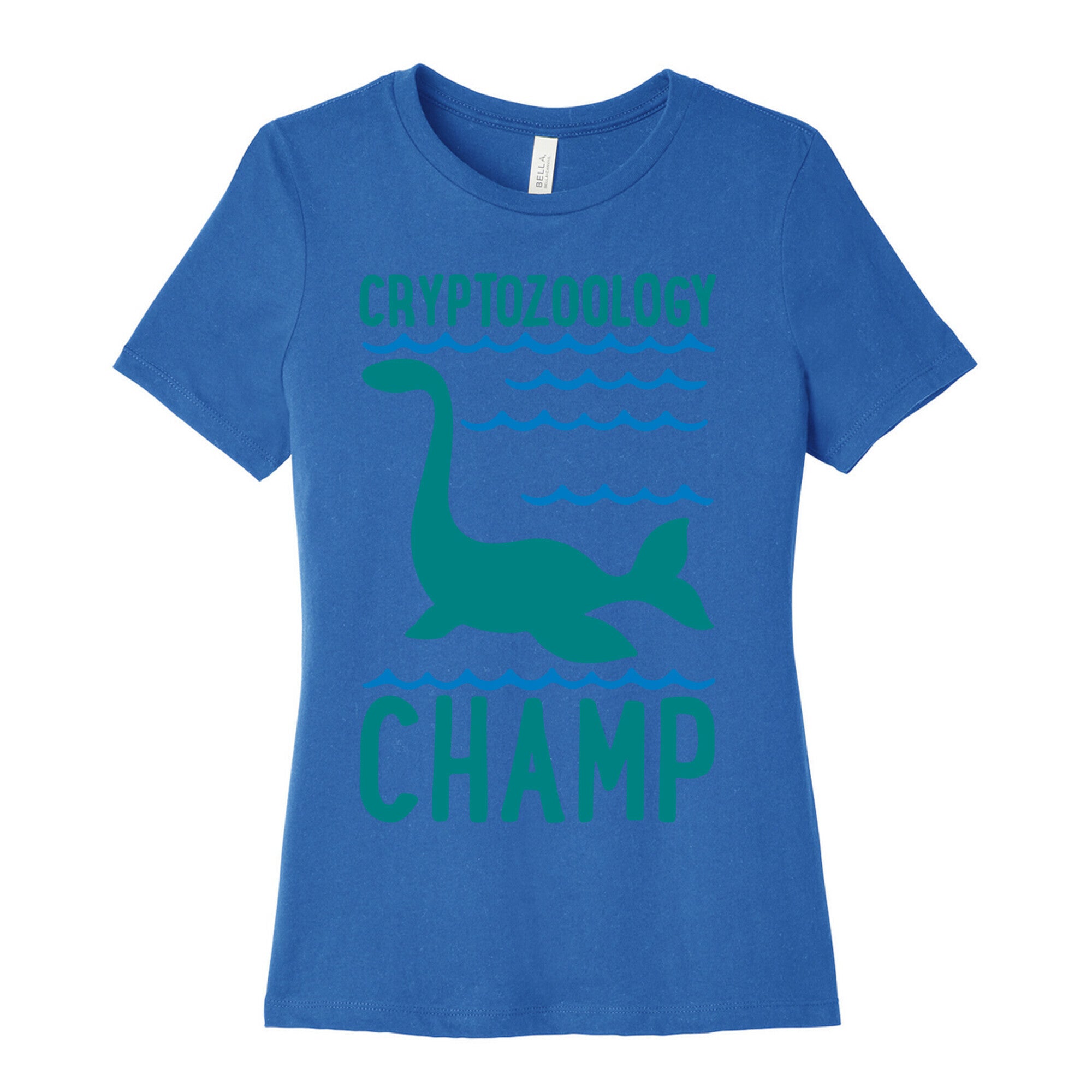 Cryptozoology Champ White Print Women's Cotton Tee