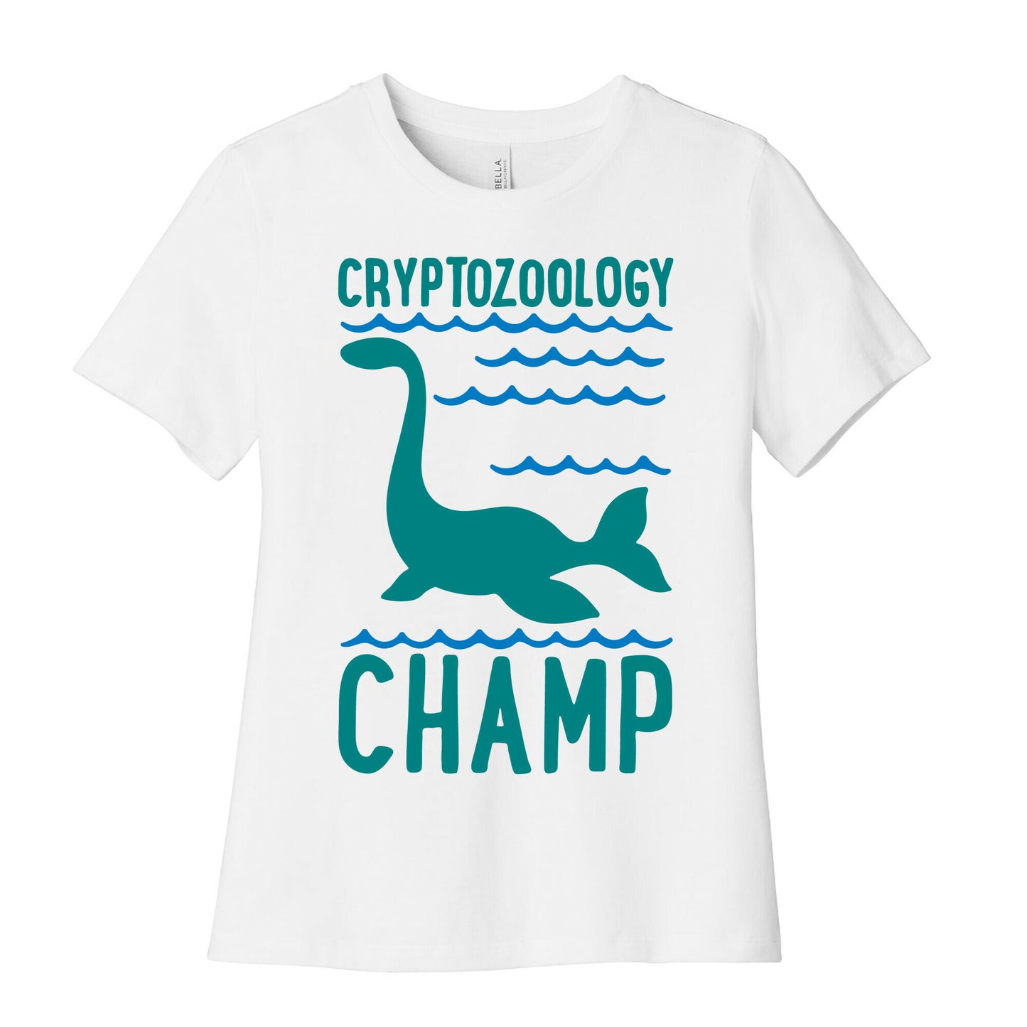 Cryptozoology Champ White Print Women's Cotton Tee