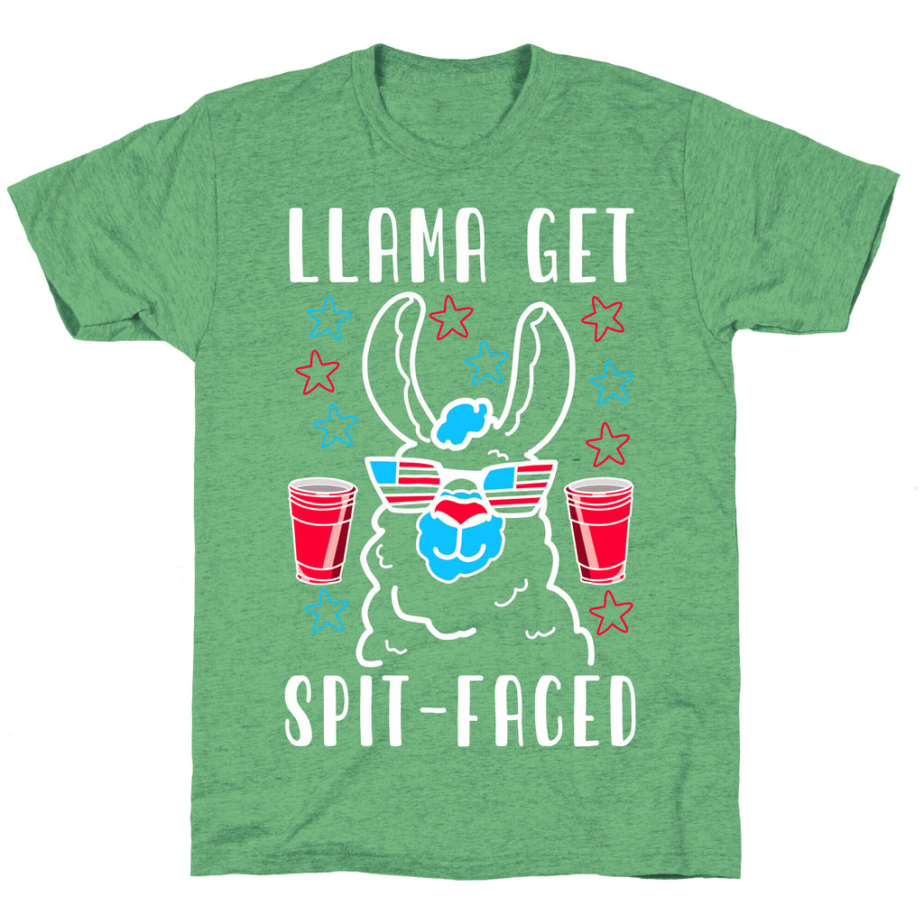 Llama Get Spit-Faced Unisex Triblend Tee