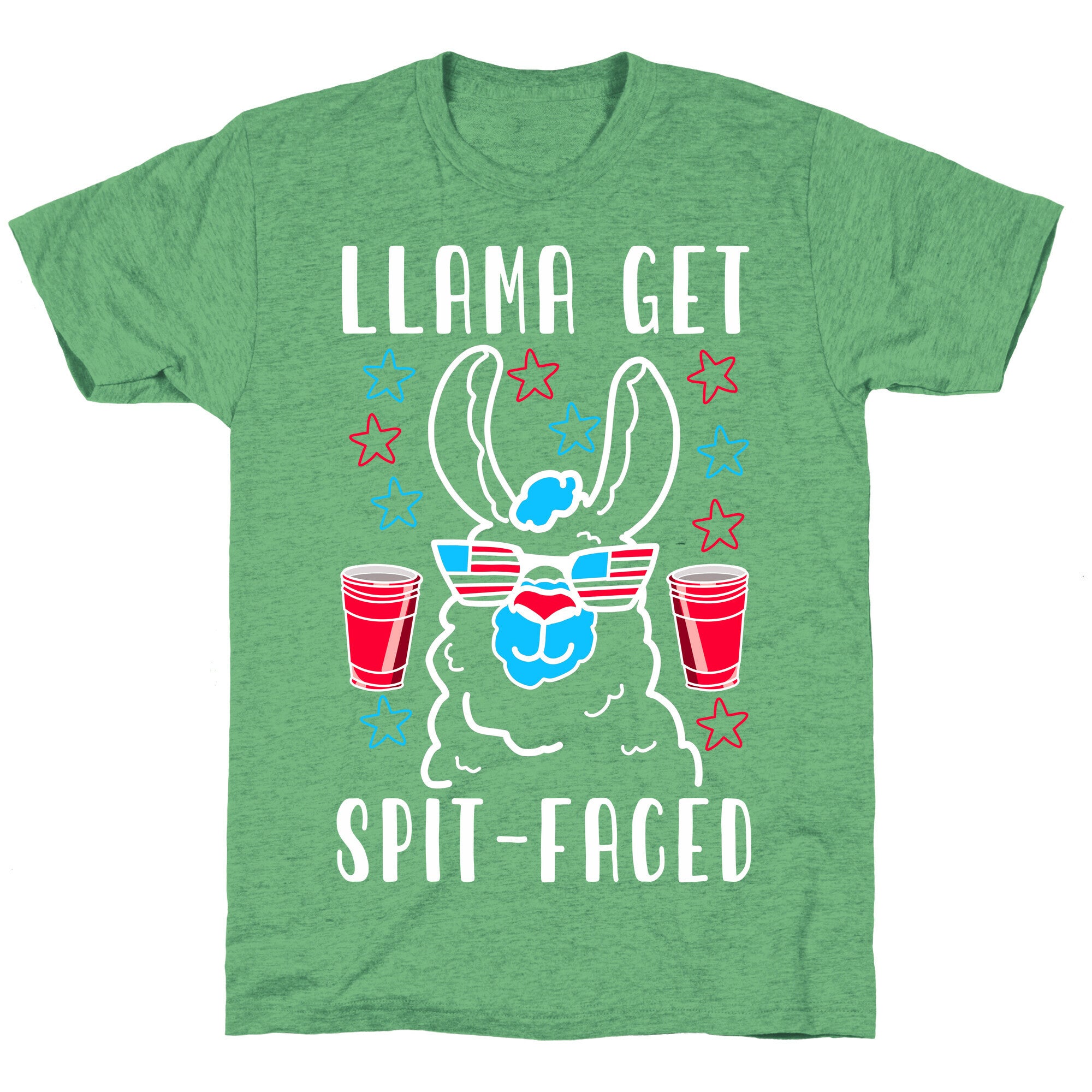 Llama Get Spit-Faced Unisex Triblend Tee