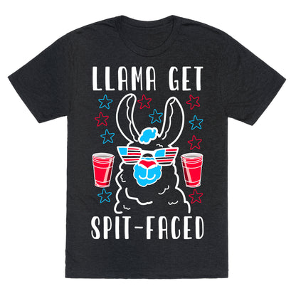 Llama Get Spit-Faced Unisex Triblend Tee