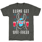 Llama Get Spit-Faced Unisex Triblend Tee