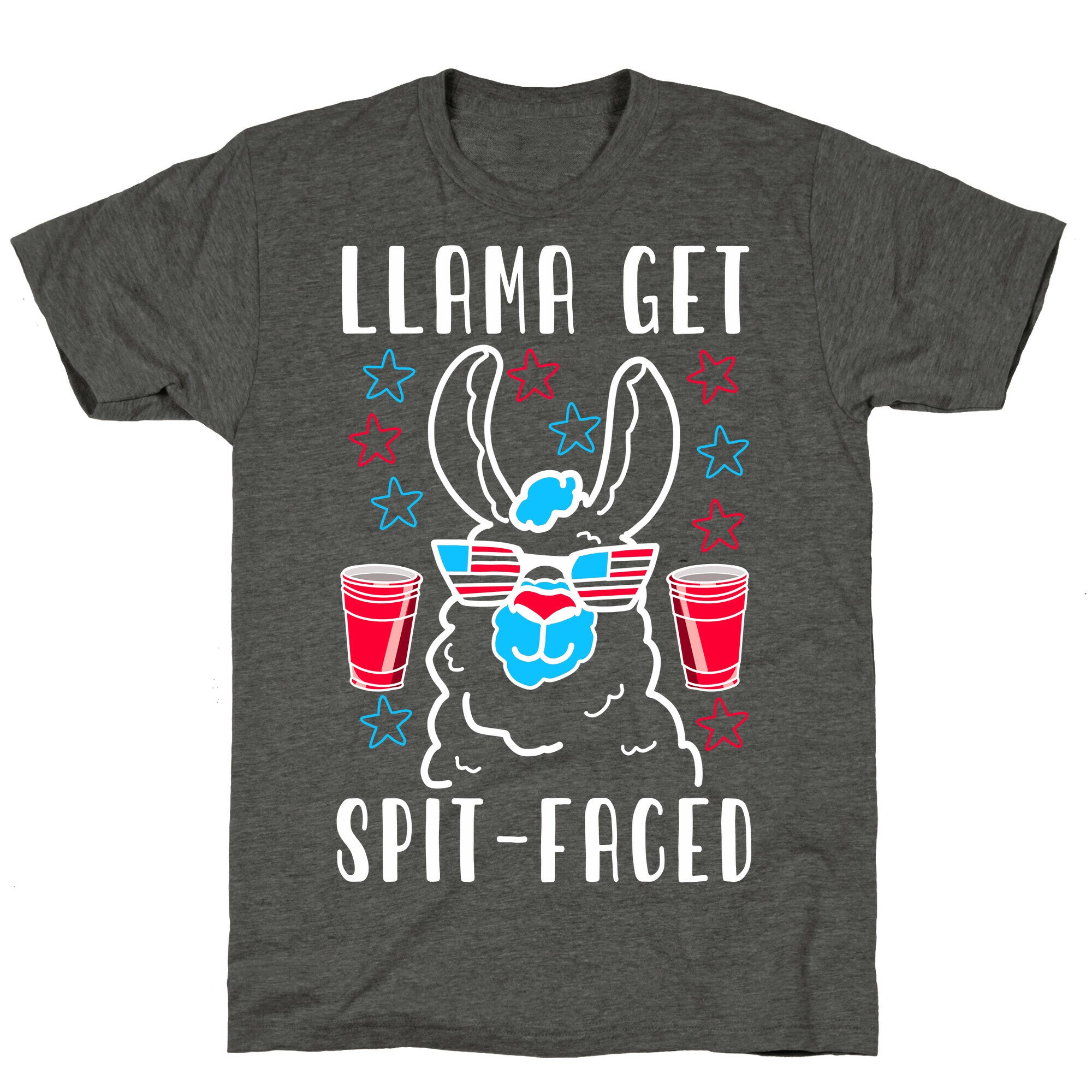 Llama Get Spit-Faced Unisex Triblend Tee