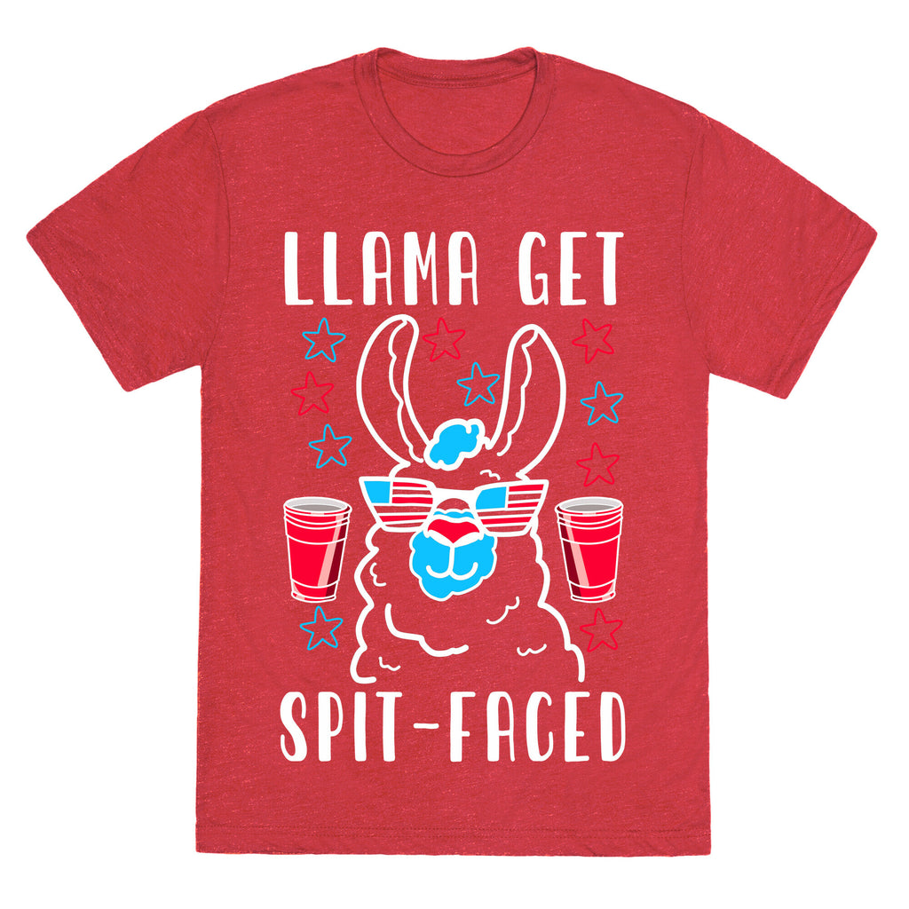 Llama Get Spit-Faced Unisex Triblend Tee