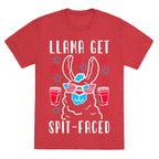 Llama Get Spit-Faced Unisex Triblend Tee
