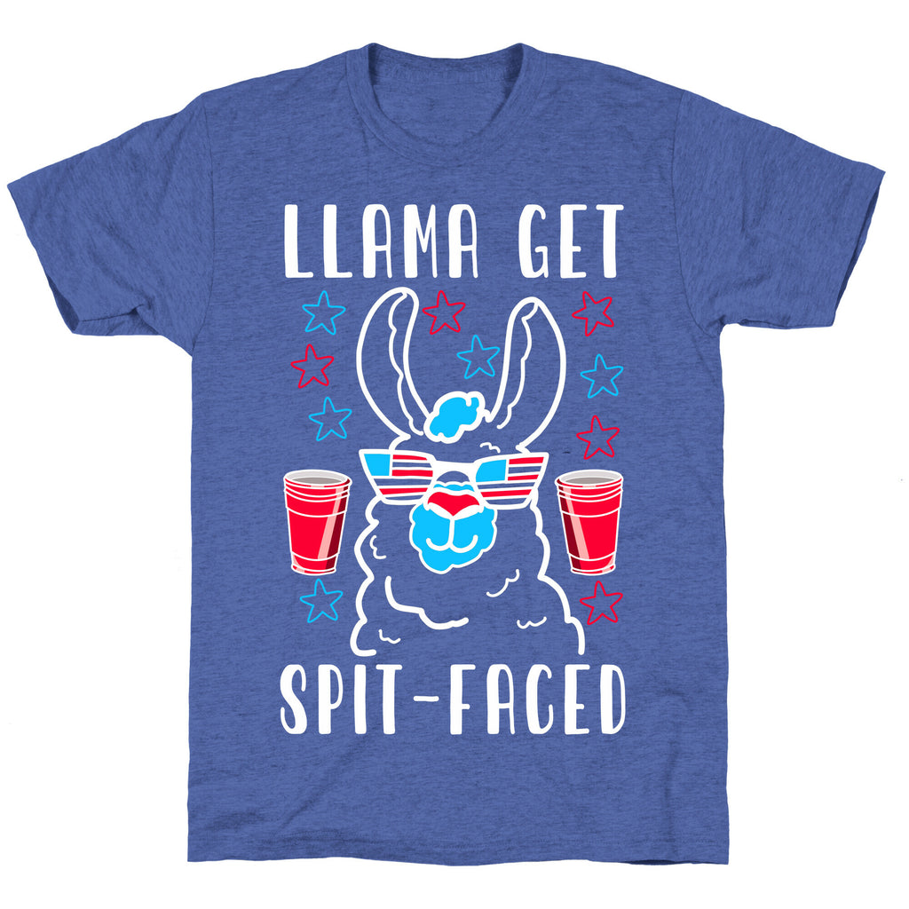 Llama Get Spit-Faced Unisex Triblend Tee