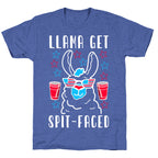 Llama Get Spit-Faced Unisex Triblend Tee