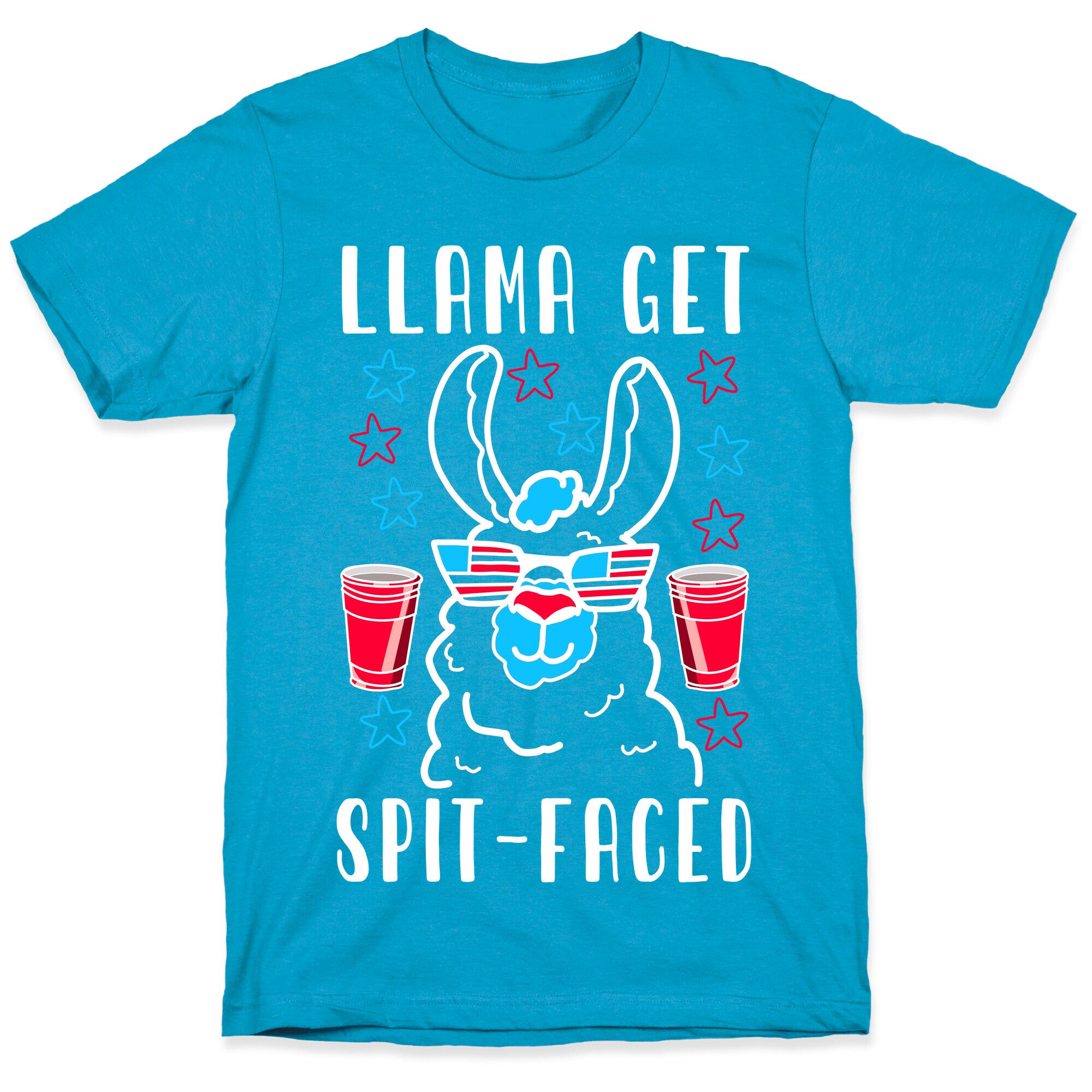Llama Get Spit-Faced Unisex Triblend Tee