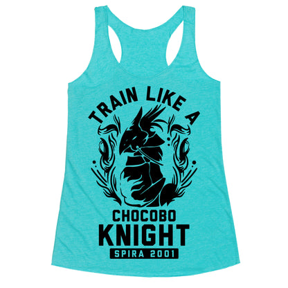Train like a Chocobo Knight Racerback Tank