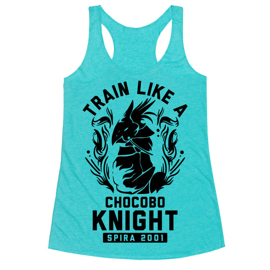 Train like a Chocobo Knight Racerback Tank