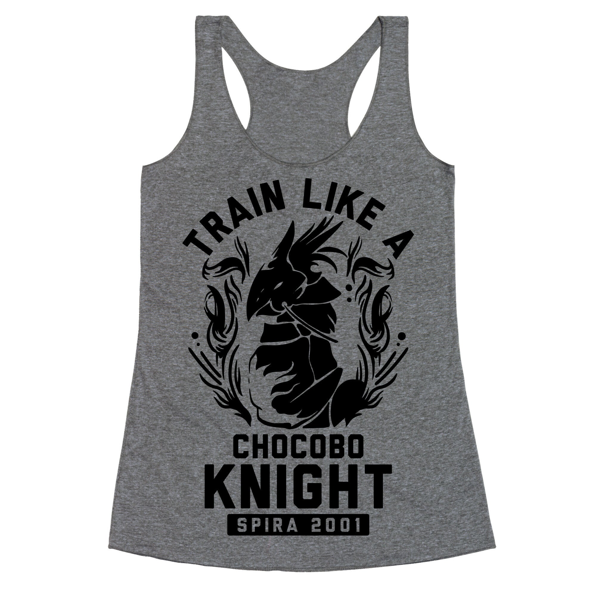 Train like a Chocobo Knight Racerback Tank