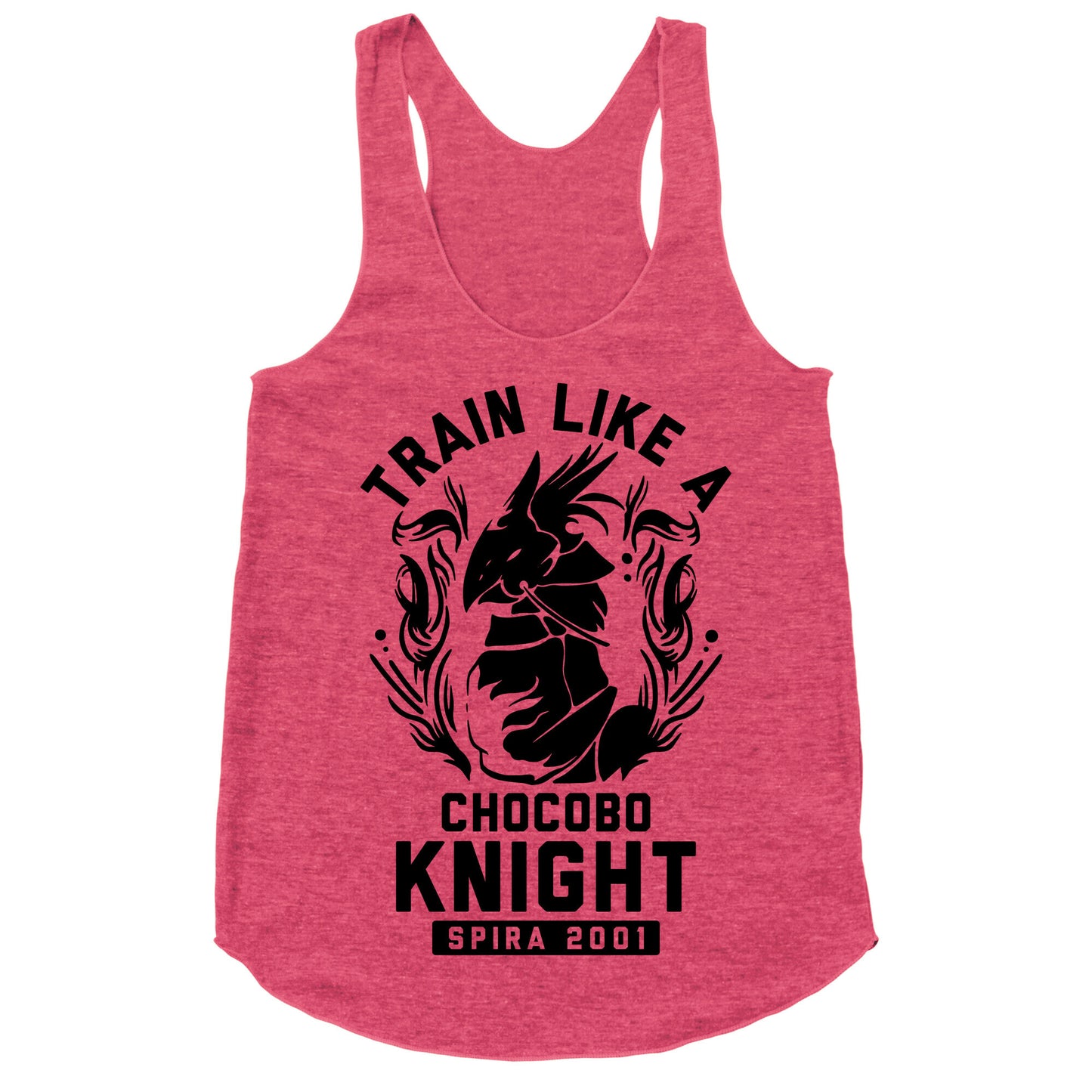 Train like a Chocobo Knight Racerback Tank