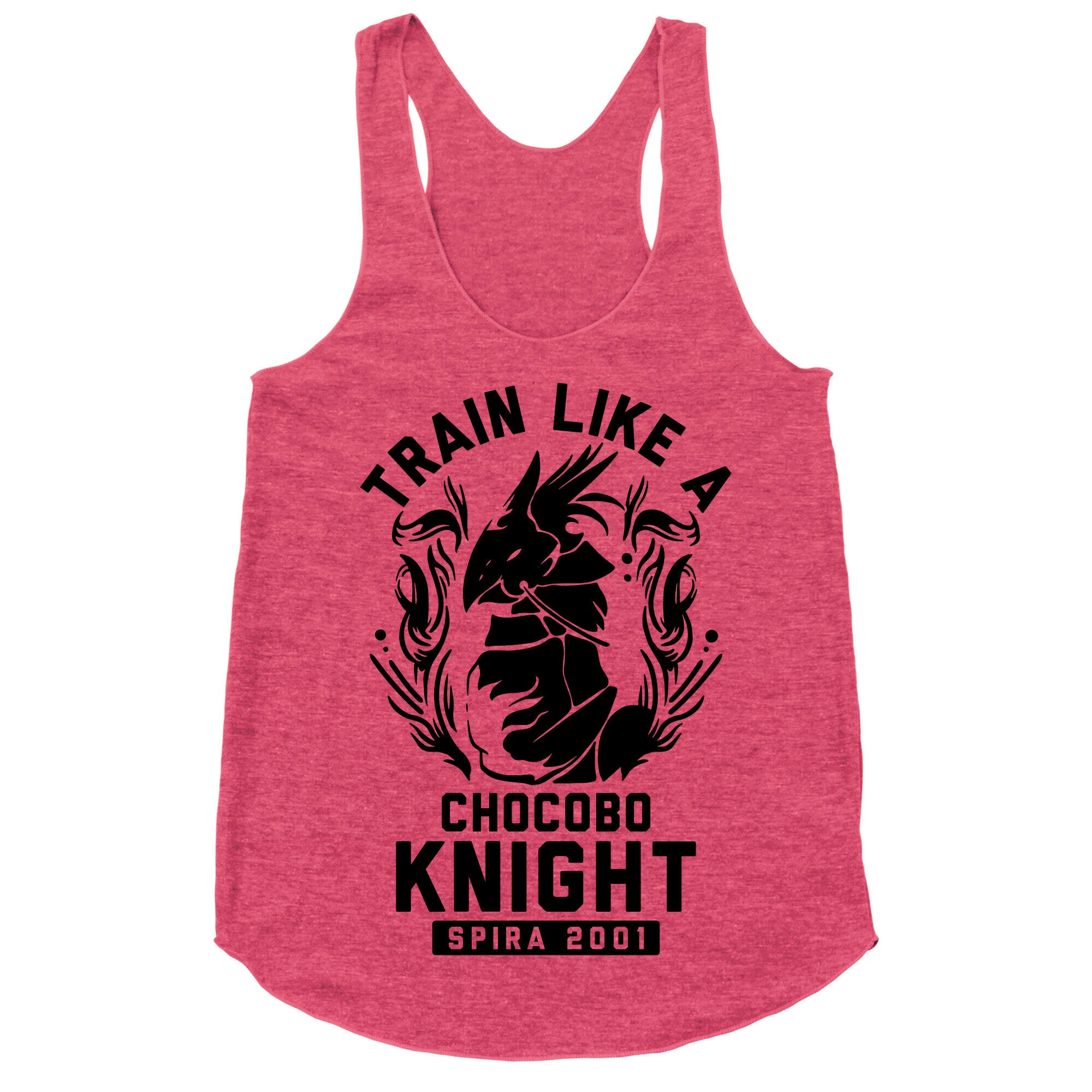 Train like a Chocobo Knight Racerback Tank