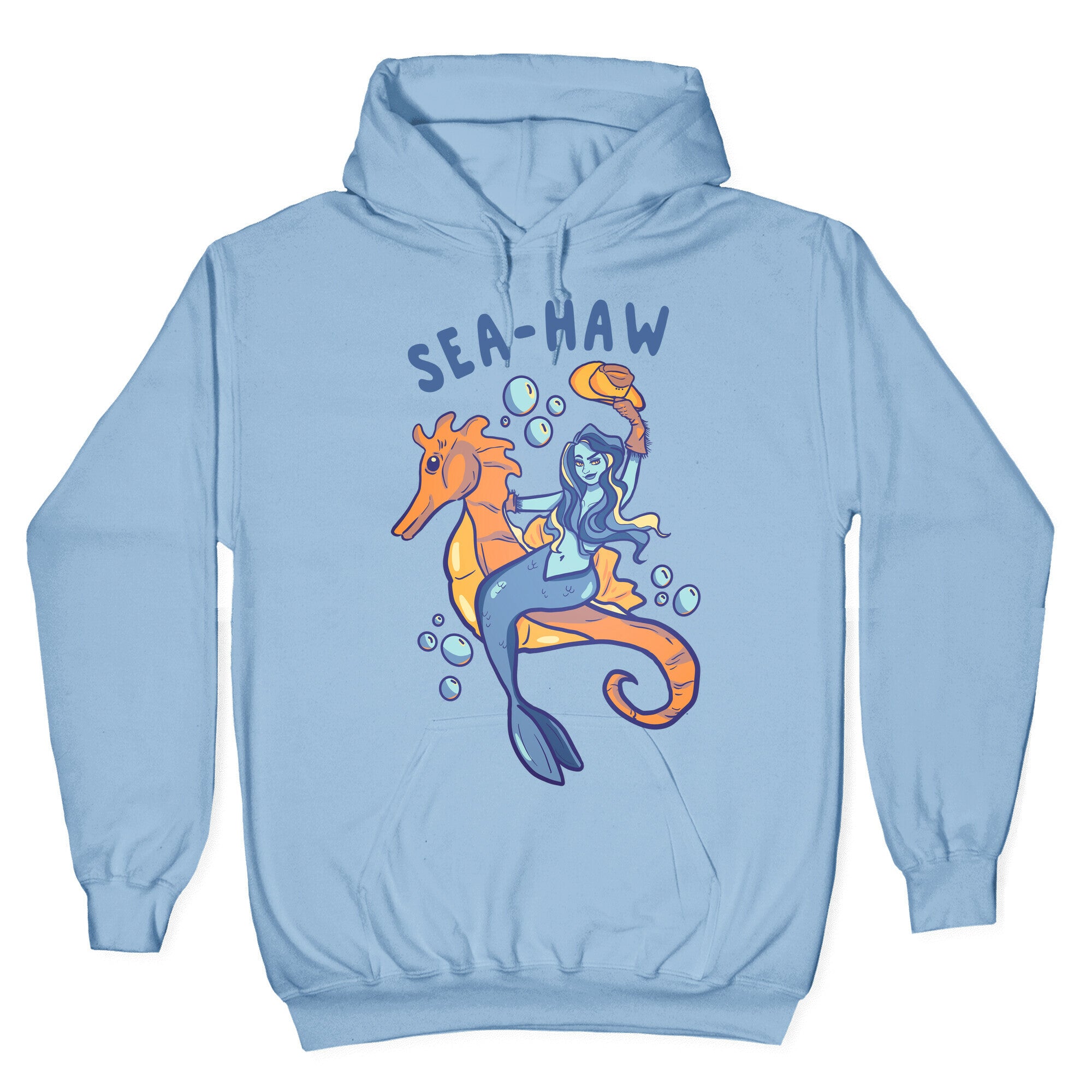 Sea-Haw Cowgirl Mermaid Hoodie