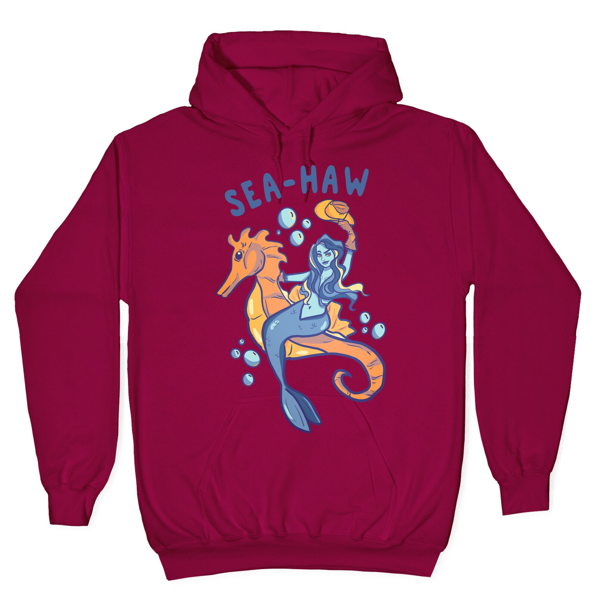 Sea-Haw Cowgirl Mermaid Hoodie