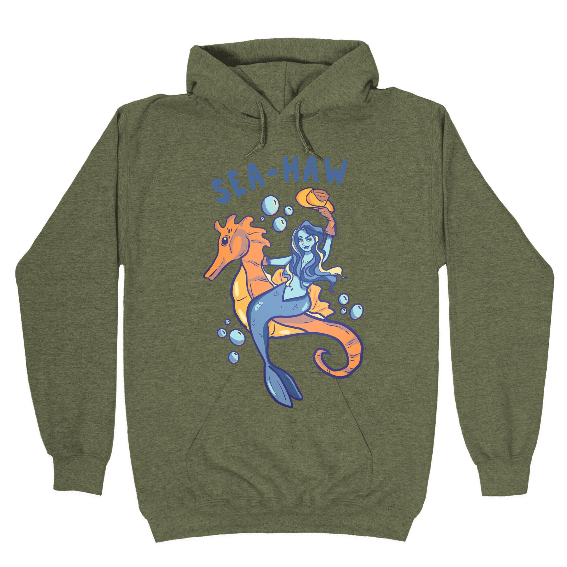 Sea-Haw Cowgirl Mermaid Hoodie