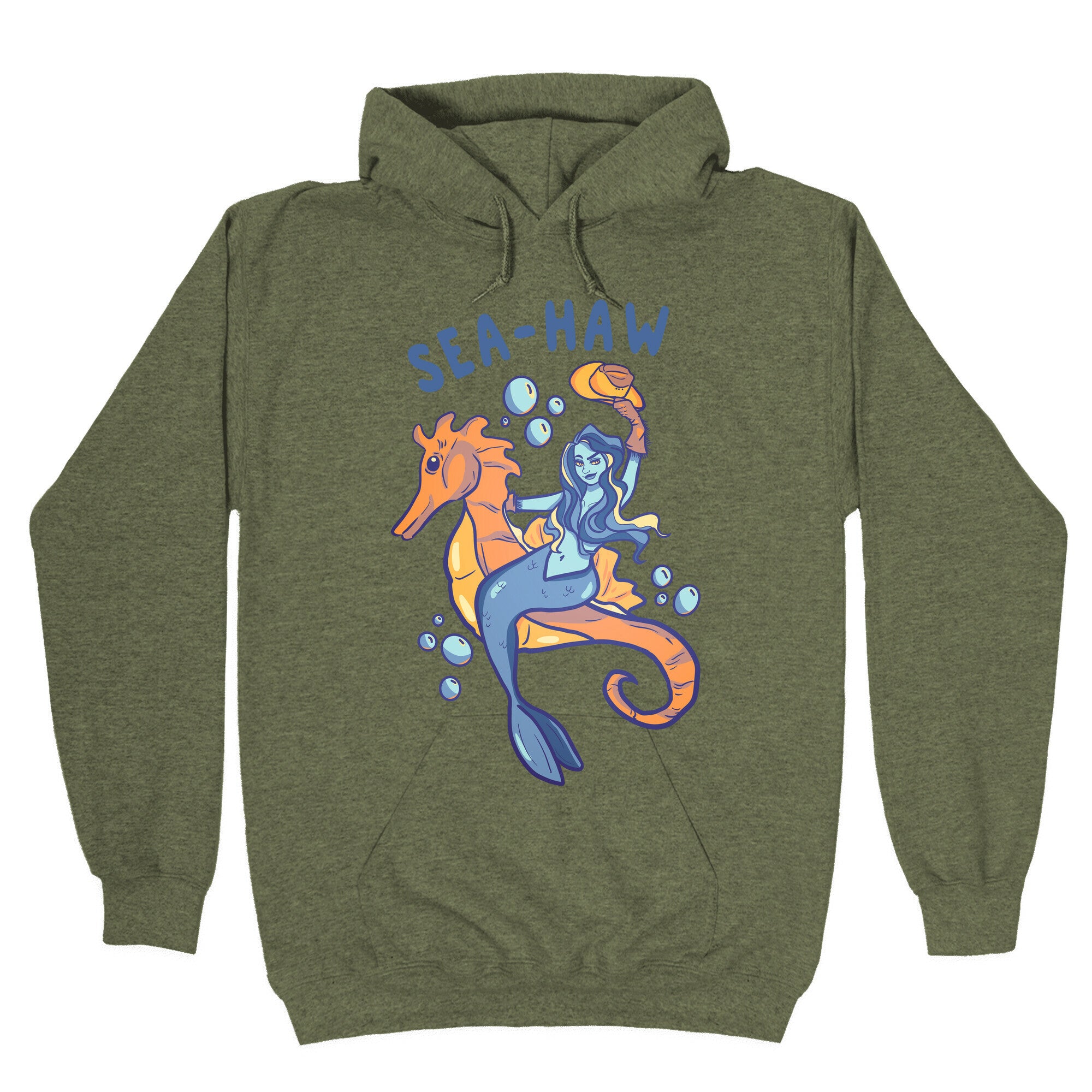 Sea-Haw Cowgirl Mermaid Hoodie