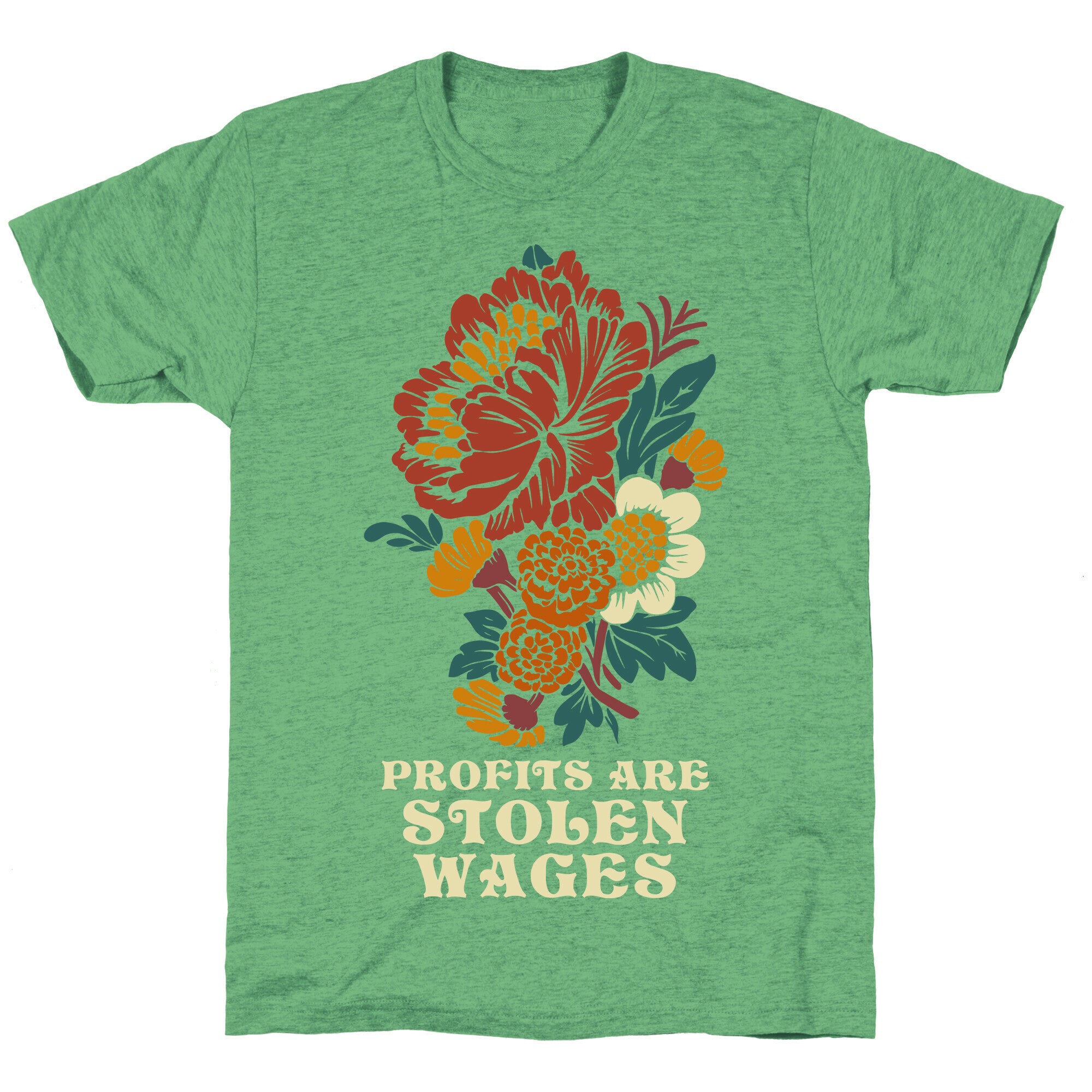 Profits are Stolen Wages Unisex Triblend Tee