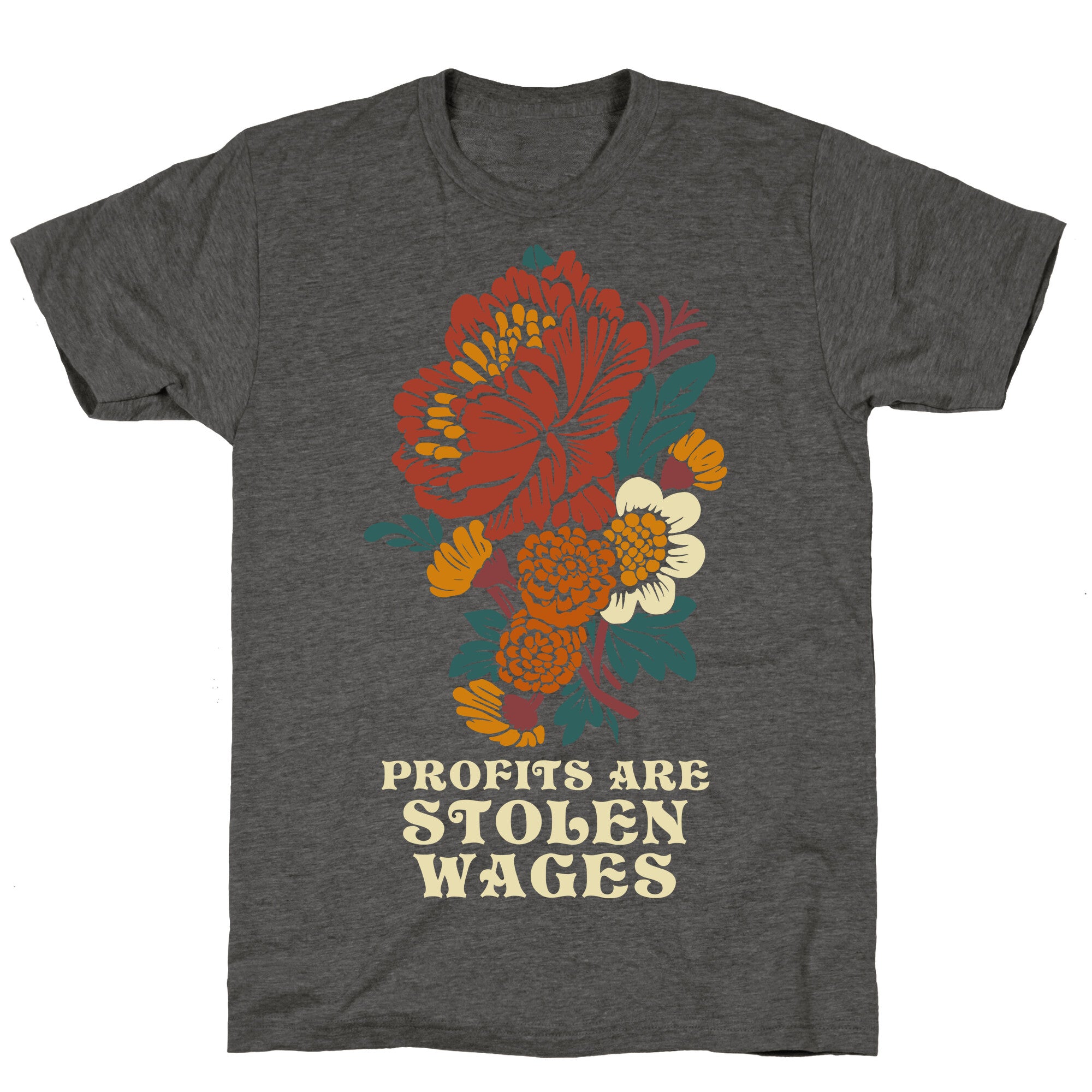Profits are Stolen Wages Unisex Triblend Tee