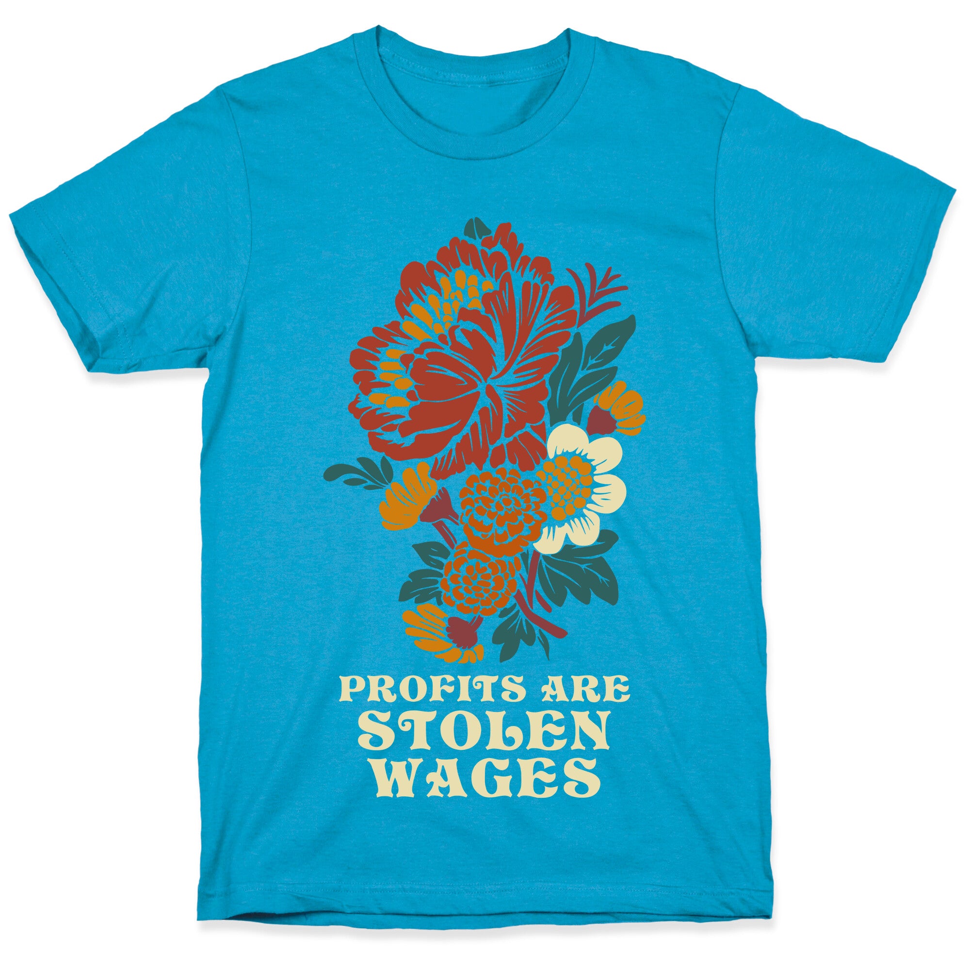 Profits are Stolen Wages Unisex Triblend Tee