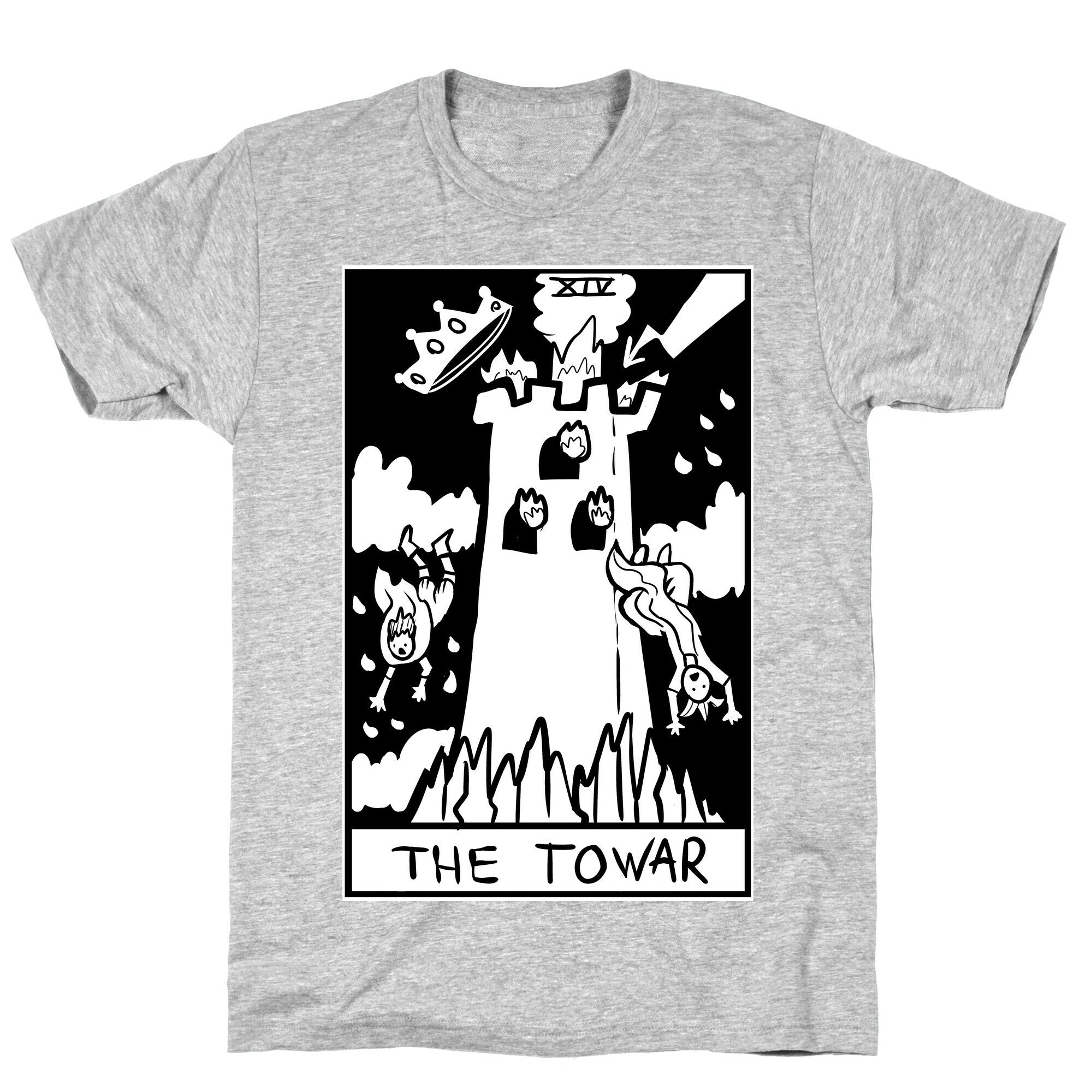 Badly Drawn Tarots: The Tower T-Shirt