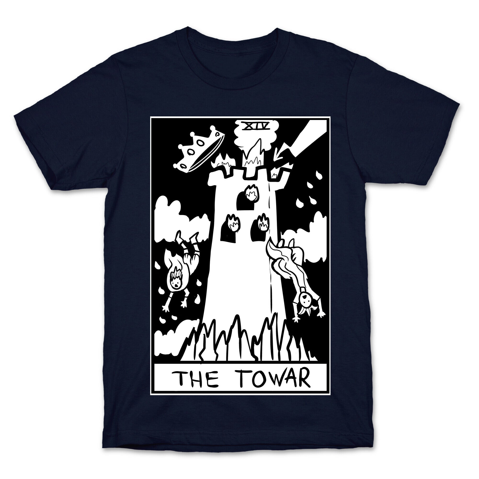 Badly Drawn Tarots: The Tower T-Shirt