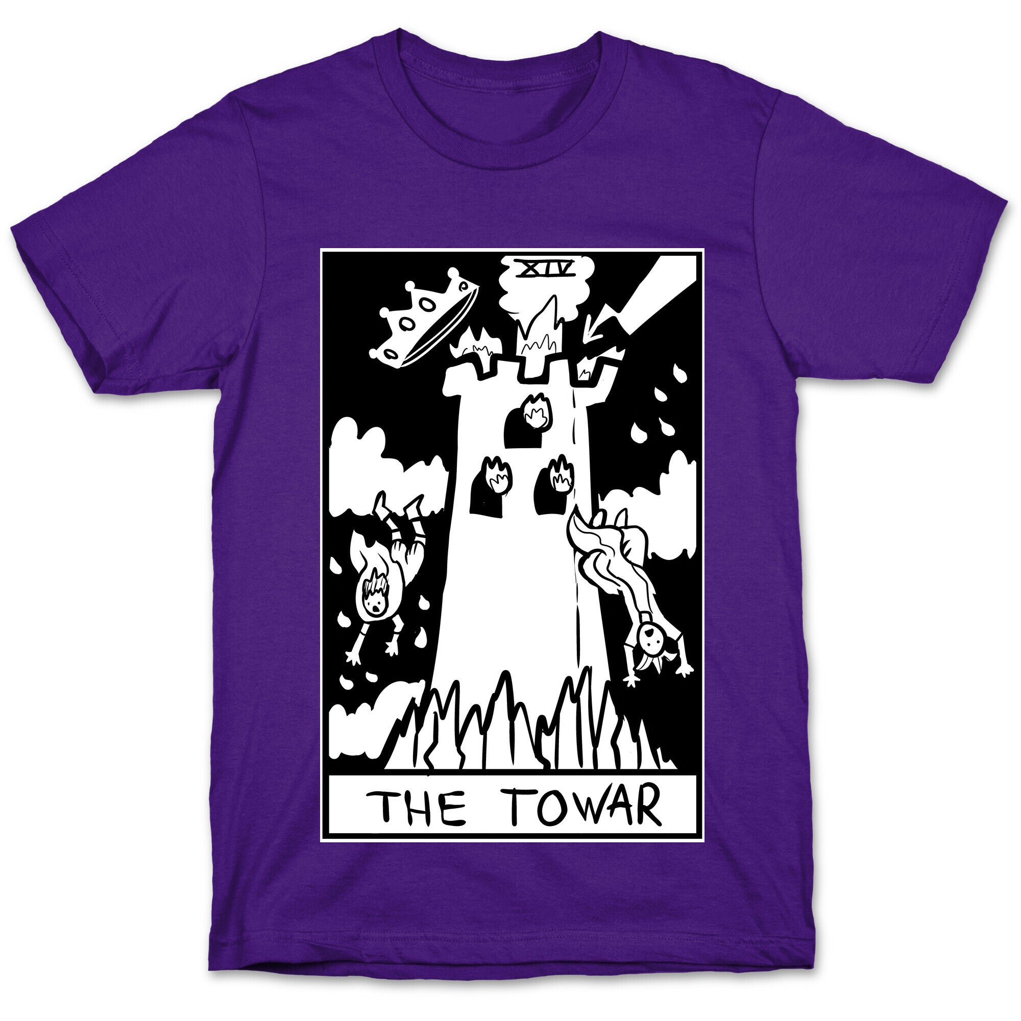 Badly Drawn Tarots: The Tower T-Shirt